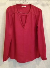 Blouse rouge polyester d'occasion  Bourg-de-Thizy