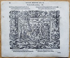 Perseu Andrômeda - Impressão original Ovídio Metamorfoses Virgil Solis - 1580 comprar usado  Enviando para Brazil