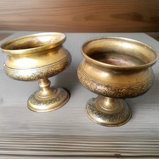 Brass goblets set for sale  UTTOXETER