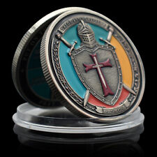 Moeda desafio Armor of God cavaleiro artesanato em metal medalha de valor e fortaleza presente comprar usado  Enviando para Brazil