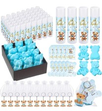 288 presentes para chá de bebê presentes para chá de bebê bálsamos labiais a granel sabonetes chaveiros organza comprar usado  Enviando para Brazil
