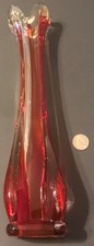 red vases 2 glass for sale  Asheboro