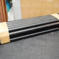 Aluminium tubes black for sale  UK