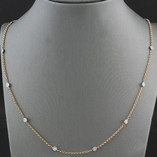 Halskette collier diamanten gebraucht kaufen  Deutschland