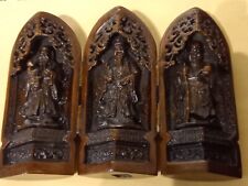 Chinese triptych. carved for sale  BASINGSTOKE