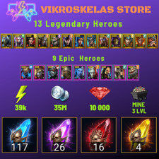 Raid Shadow Legends |Início: 116 Ancient,26 Void,16 Primal,4 Sacred Shard| 13 Leg, usado comprar usado  Enviando para Brazil
