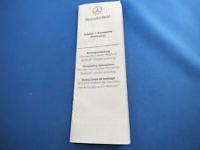 Montageanleitung mercedes hfp gebraucht kaufen  Winterberg