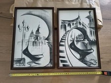 Quadri carboncino venezia usato  Due Carrare