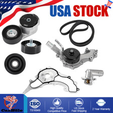 Termostato bomba de água + kit de correia tensora para Jeep Grand Dodge Ram 1500 VW 3.6L comprar usado  Enviando para Brazil