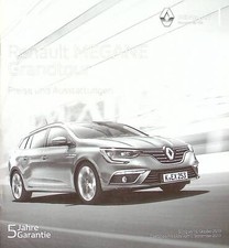 258685) Renault Megane Grandtour - Preisliste & Extras - Prospekt 10/2017 comprar usado  Enviando para Brazil