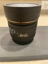 Sigma EX 8mm f/3.5 EX DG Lente Olho de Peixe Para Canon COMO ESTÁ Leia  comprar usado  Enviando para Brazil