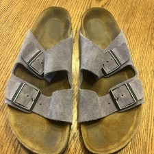Palmilha feminina BIRKENSTOCK de camurça roxa tamanho 9/40 macia feita na Alemanha comprar usado  Enviando para Brazil