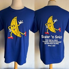 Camiseta Oficial SUGAR 'N SPICE FROZEN BANANA Balboa Island Califórnia Média, usado comprar usado  Enviando para Brazil