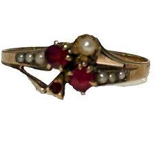 antique garnet pearl ring for sale  Columbus