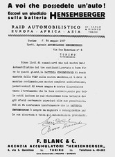Pubblicita 1927 batteria usato  Biella