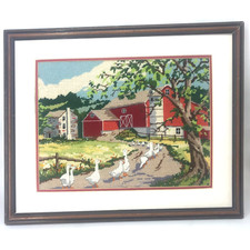 Needlepoint red barn for sale  Albuquerque