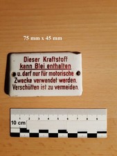 Emailleschildchen einer benzin gebraucht kaufen  Wismar-Umland