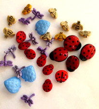 Buttons. lady birds. for sale  NEWARK