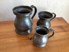 Vintage pewter tankards for sale  TIVERTON