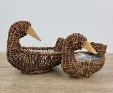 Wicker rattan duck for sale  WIMBORNE