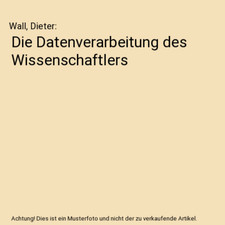 Datenverarbeitung wissenschaft gebraucht kaufen  Trebbin