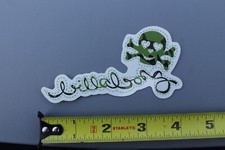 BILLABONG Pranchas de Surf Olive Army Green Skull Bones OG B4 Vintage Adesivo de Surf comprar usado  Enviando para Brazil