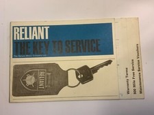 Reliant key service for sale  SUTTON-IN-ASHFIELD