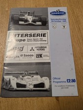 Donington programme october for sale  DINAS POWYS