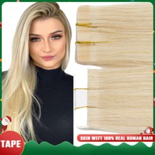 Fita adesiva dupla face para extensões de cabelo humano russa real na trama de pele loira, usado comprar usado  Enviando para Brazil