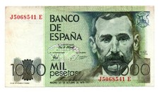 Spagna banconota 1000 usato Spagna banconota 1000 usato  Vittorio Veneto
