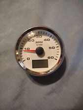 Usado, Tacômetro de pulso 85mm 3-3/8" com medidor de hora 6000 RPM para carro marinho 7 cores LED comprar usado  Enviando para Brazil