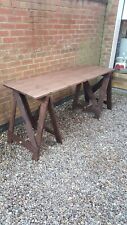 Wooden trestle table for sale  BEVERLEY