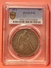 Seated liberty dollar for sale  Westfield