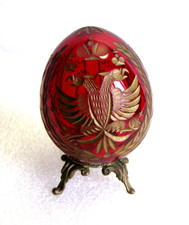 Oeuf verre gravé d'occasion  Amboise