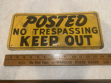 Vintage posted trespassing for sale  Hesston