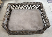 Wicker dog basket for sale  HOOK