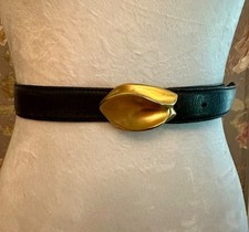 vintage pasek donna karan klamra rzeźbiarska na sprzedaż  Wysyłka do Poland