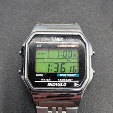 Relógio de pulso masculino vintage TIMEX Indiglo LCD quartzo CR 2016 comprar usado  Enviando para Brazil