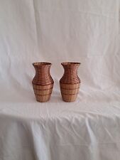 Lot vases rotin d'occasion  Dompierre-sur-Mer