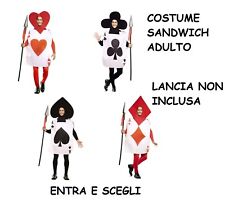 Carnevale vestito sandwich usato  Roma