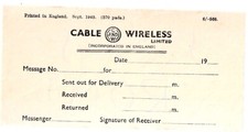 1943 ricevuta cable usato  Roma