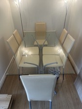 Glass dining table for sale  LONDON