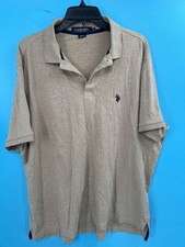 Polo Assn. dos EUA Camisa polo masculina luxo sensação bronzeada 2XL mistura algodão/poliéster, usado comprar usado  Enviando para Brazil