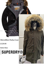 Superdry microfibre parka for sale  LONDON