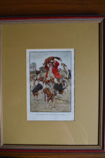 Vintage hunting print for sale  BATH