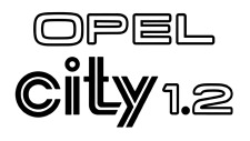 Opel City 1.2 Aufkleber • Kadett • Sticker • Folienschriftzug viele Farben • o23 comprar usado  Enviando para Brazil