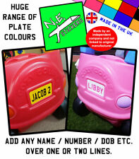 Personalised rear number for sale  CRAMLINGTON
