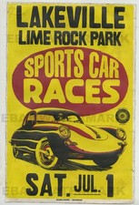 Pôster publicitário vintage 1960 Porsche 356 B Coupe Lime Rock Race 11 x 17 comprar usado  Enviando para Brazil