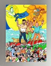 Tintin. carte postale d'occasion  Neaufles-Saint-Martin