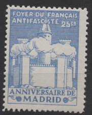FOYER DU FRANCAIS ANTIFASCISTE  25  Viñeta Republica Spain  Civil War comprar usado  Enviando para Brazil